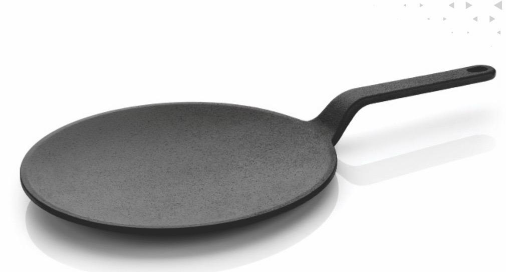 Chef Pearls Cast Iron Tawa - 10 Inch – Naturally Seasoned for Perfect Rotis